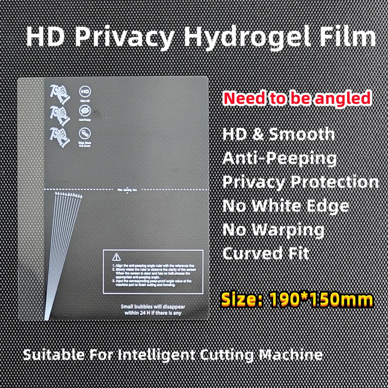 50pcs HD Hydrogel Film For All Phone Protecting Film Cutting Machine Matte/Anti Blue-Ray/UV/Privacy TPU LCD Screen Protector