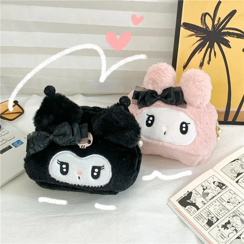 

Kawaii Anime Sanrio My Melody Kuromi Cartoon Cute Portable Travel Toiletry Bag Large Capacity Multifunctional Storage Bag 2023