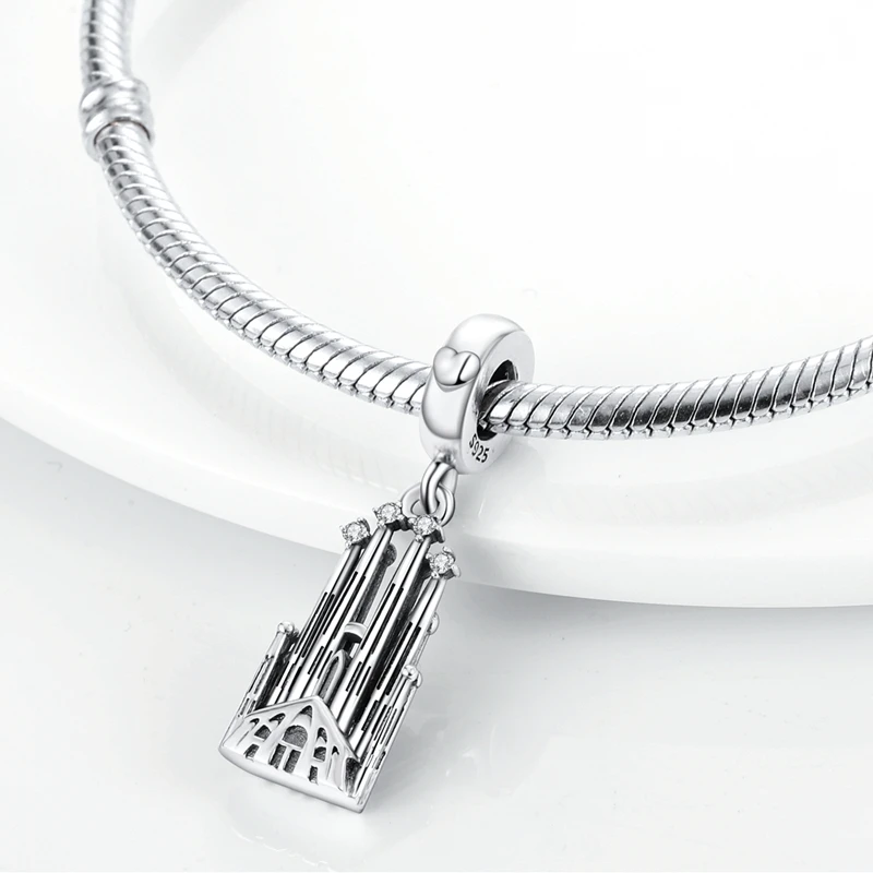 Fit Original 925 Sterling Silver Charms Beads Puppy Heart Bow Silver Charms For Bracelet Pendant Women Jewelry Gifts 6
