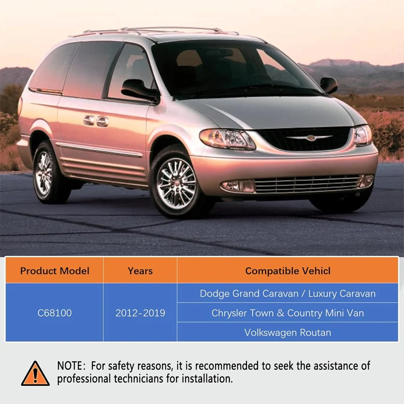 Fit for Rear AC Line Set Air Conditioning Hoses C68100 2012- Dodge Caravan、Grand Caravan、Chrysler -Country and Town Minivans