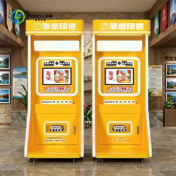 Cabina Fotografica Personalizzata con Stampante, Cabina Automatica Intelligente con Fotocamera, Stampa Istantanea di Foto e Creazione di Magneti Fotografici per Frigorifero