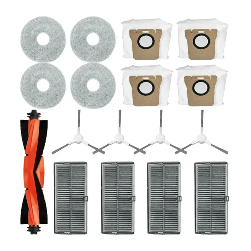 

Сменные детали для Xiaomi Mijia M30S D103CN Аксессуары Расходные материалы основная боковая щетка Hepa фильтр Швабра тканевый мешок для пыли