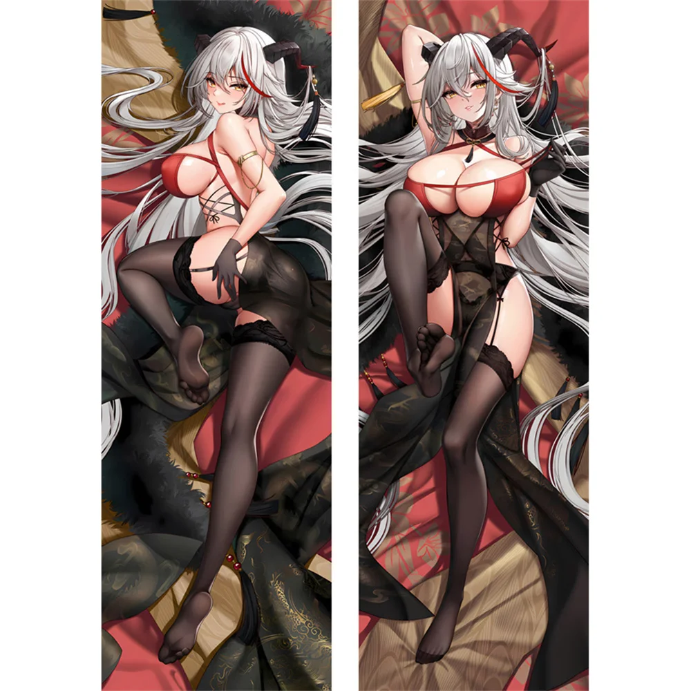 

Azur Lane アズールレーン Ägir エーギル 에기르 Dakimakura Hugging Body Pillow Cover Case Otaku Anime Long 3D Two-Side Sexy Pillowcases