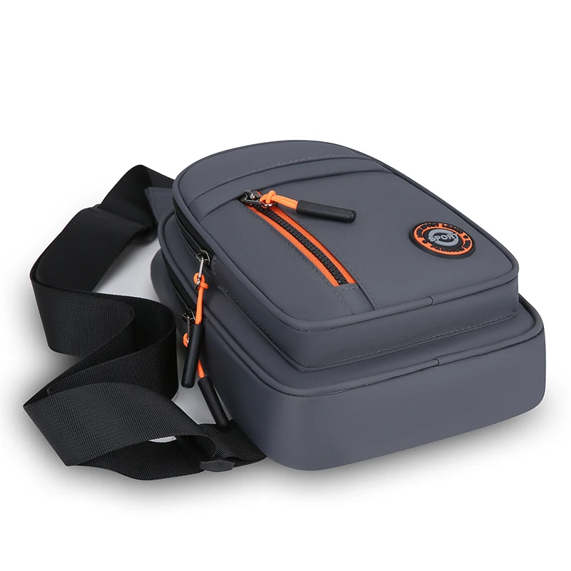 Borsa a Tracolla da Uomo Impermeabile per Sport, Ciclismo, Escursionismo e Corsa con Tasca Antifurto con Cerniera - immagine 2