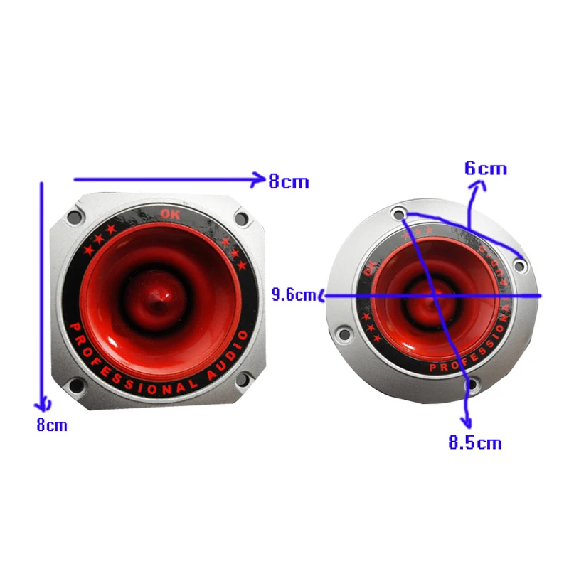 Piezo Horn Speaker Tweeter Piezoelectric Head Driver Loudspeaker Treble Car Audio 1PCS stereo speaker tweeter