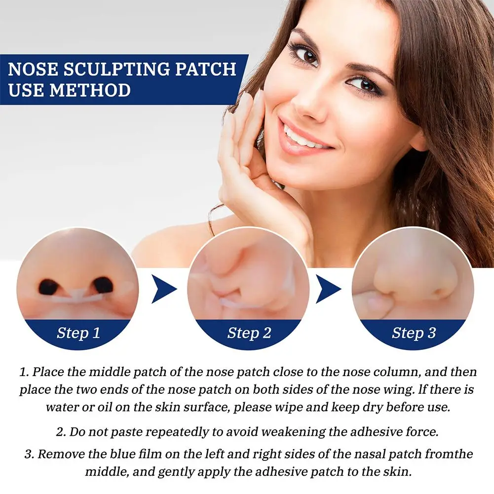 Shrinking Nose Wing Stickers Invisible Nose Shrink Patch For Cosplay Special Shrink Beauty Strips Shaper Lifting 42PCs nose shaper nostril opener dilators acne stickers