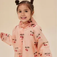 2025 KS Baby Girls Raincoat Coats Teenage Cape Style Waterproof Poncho Kindergarten Raincoat Boys Cartoon Outerwear Rain Gear