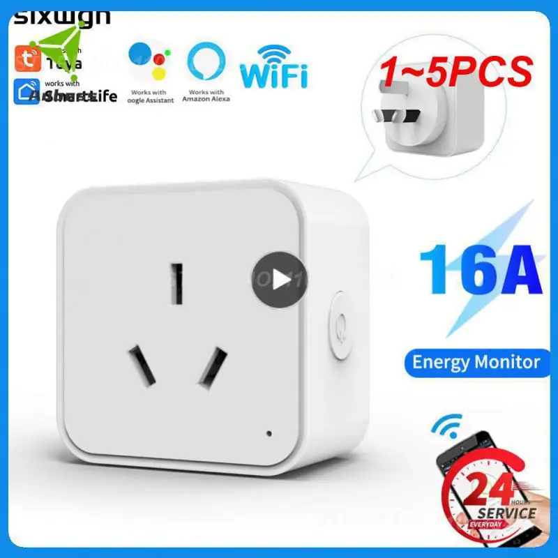 

1~5PCS Graffiti WiFi Smart Socket Australian Standard Voice Control Mobile Phone Remote Smart Plug Socket WiFi Socket Smart Plug