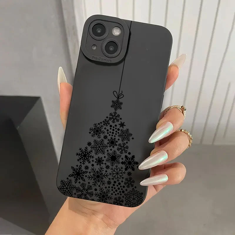 Festive Christmas Tree Soft Silicone Phone Case