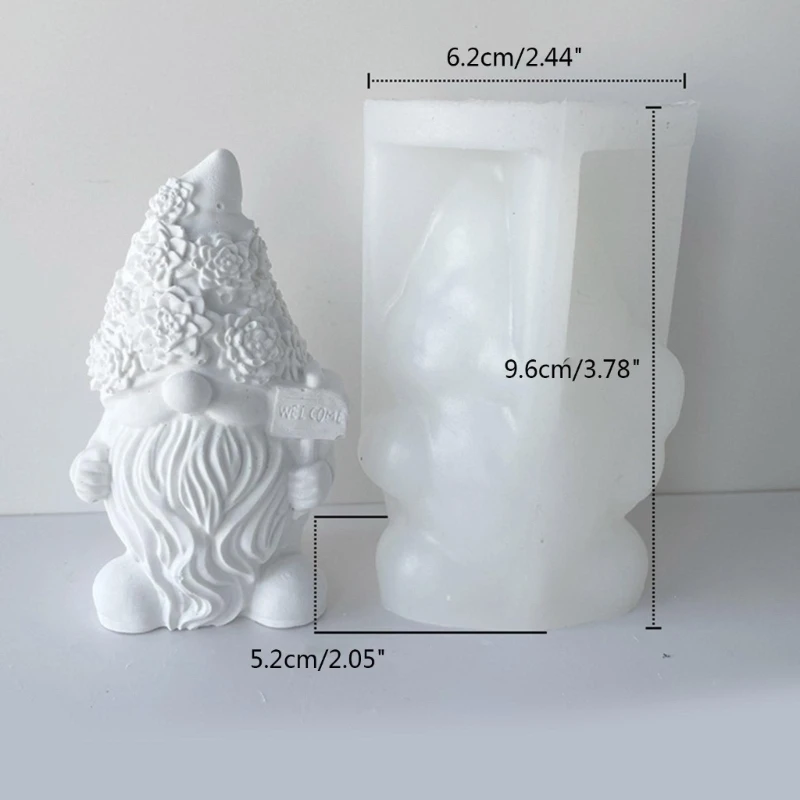 Stampo per gnomo 3D stampo per gesso nano epossidico stampi in Silicone per  gnomo per decorazioni natalizie 3D stampo per aromaterapia nano di natale  fai da te - AliExpress