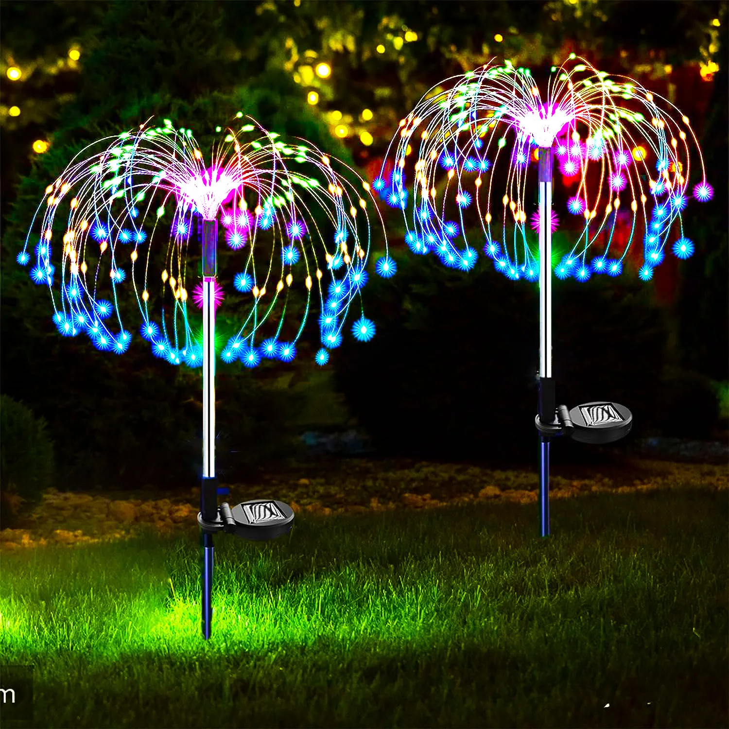 

LED Solar Garden Lights Outdoor Decorative Solar Fireworks Light IP65 Waterproof for Pathway Patio Lawn Party Wedding Holiday
