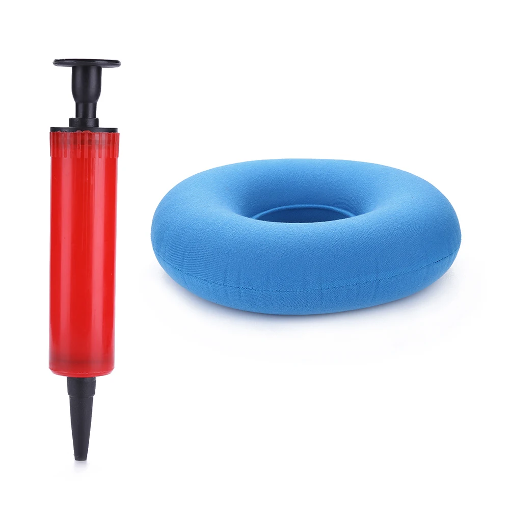 1pcs Hip Support Medical Hemorrhoid Seat Pad Massage Cushion with Pump New Support Inflatable Ring Round Pillow Donut Chair Pad