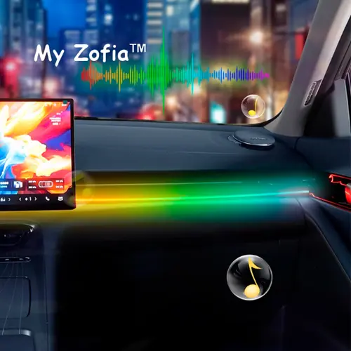 For Geely EX5 Galaxy E5 2024 2025 2026 Car LED Ambient Light USB Full Colors RGB Interior Hidden Remote Control Atmosphere Lamp - Image 5