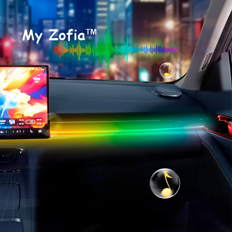 For Geely EX5 Galaxy E5 2024 2025 2026 Car LED Ambient Light USB Full Colors RGB Interior Hidden Remote Control Atmosphere Lamp - Image 5