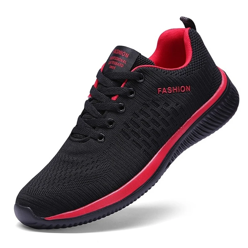 Men's Breathable Knit Athletic Sneakers - Lightweight Fashion Sport Shoes