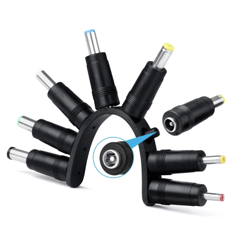 전원 케이블 용 범용 5V 5.5x2.1mm 3.5mm 4.0mm 4.8mm 6.4mm 플러그 충전 코드 어댑터 경로에 적합