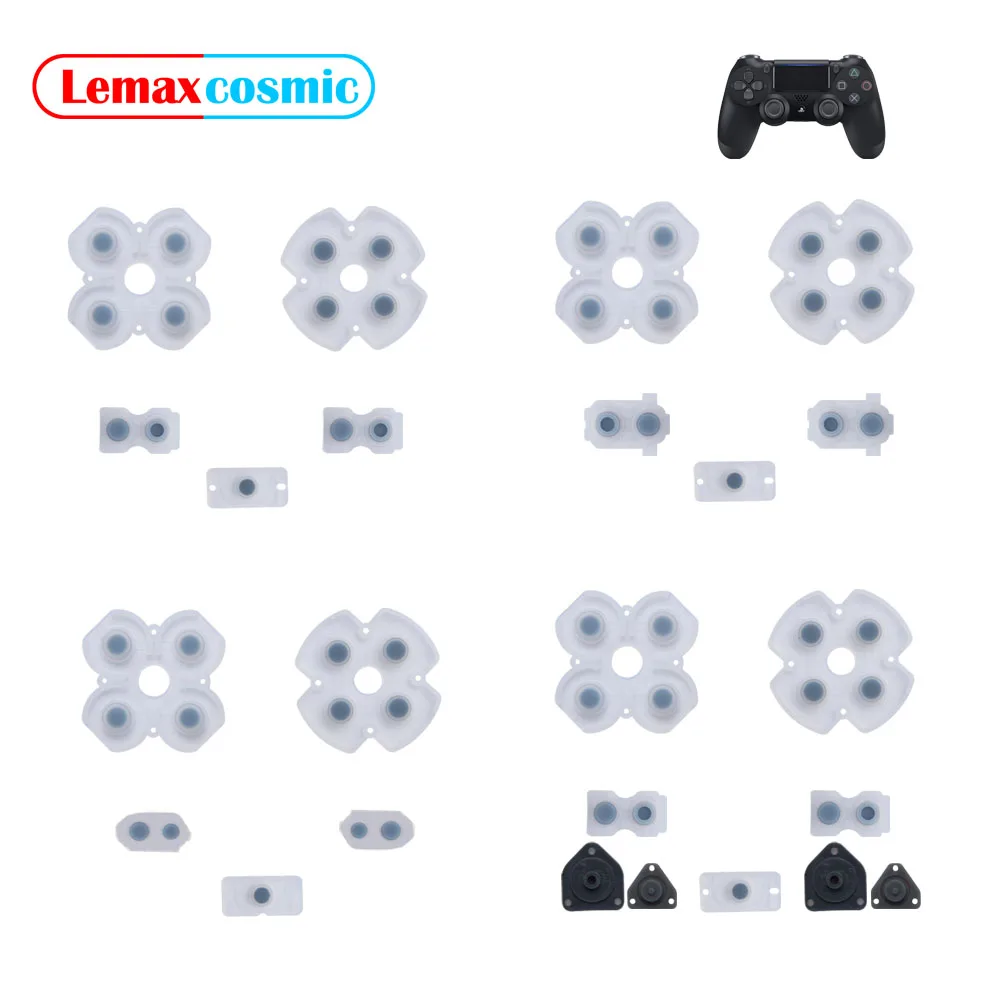 Silicone Gomma Conduttiva Dualshock Controller Pulsante Adesivo Pad Tastiera Accessori Per Sony Playstation 4 Ps4