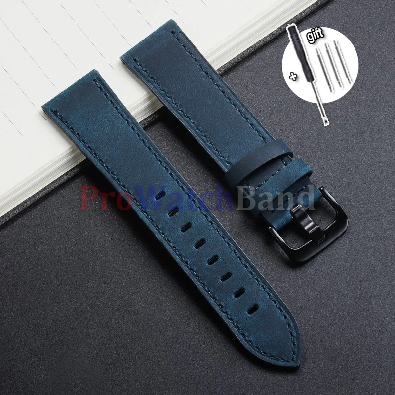 Premium Calfskin Leather Watch Straps - Multiple Colors and Sizes Available