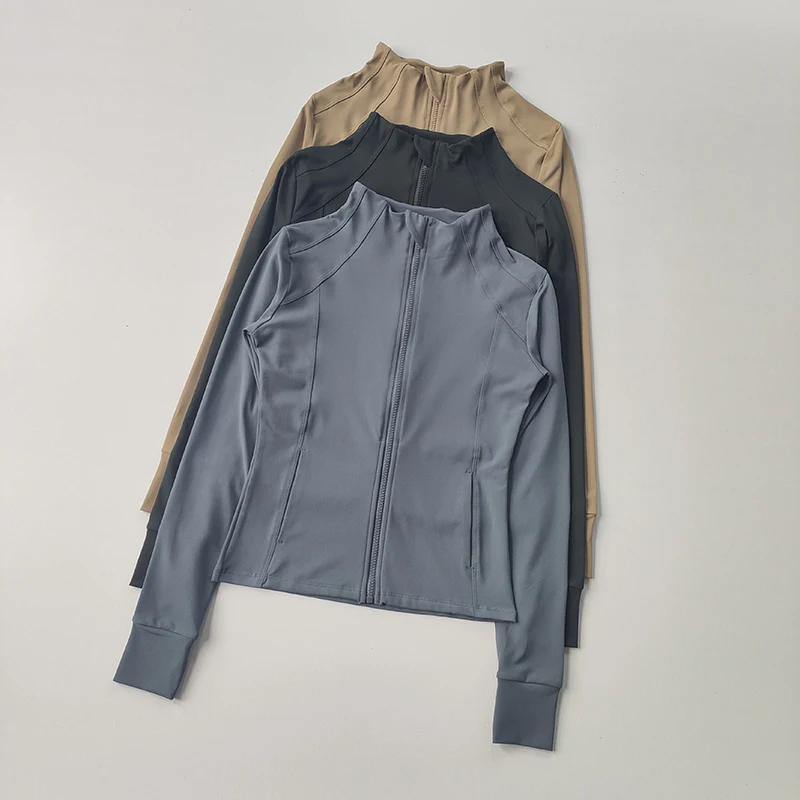 Sports Jacket Sports Shirt Sports T Shirt Women Slim Fitting Professional Fast Drying Running Long Sleeved Crop Tops