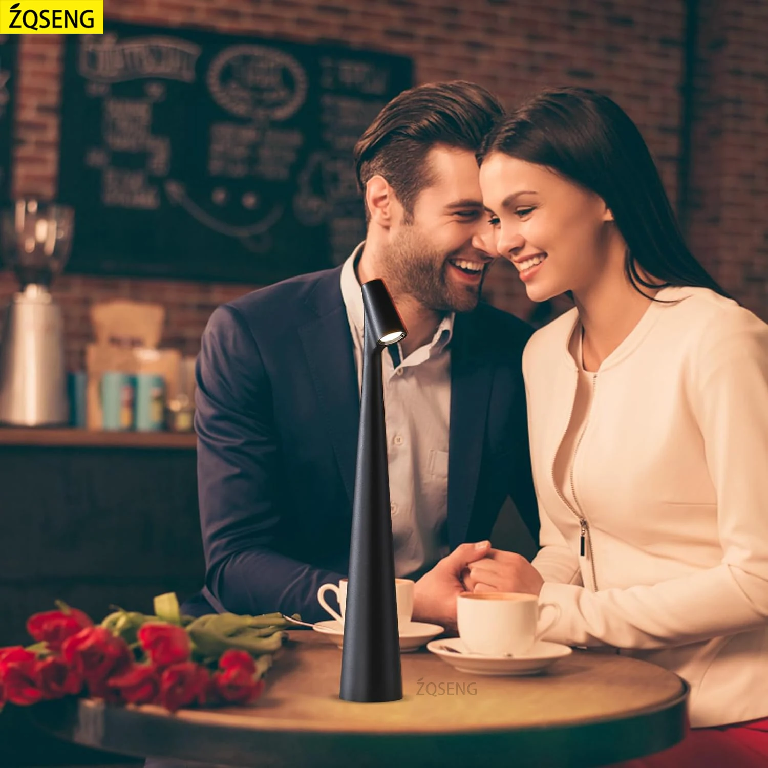 Table Lamp LED Touch Sensor Desktop Night Light Rechargeable Wireless Reading Lamp for Restaurant Hotel Bar Bedroom Decor Light 6