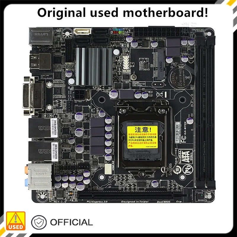 

For GA-B75N B75N Computer Motherboard LGA 1155 DDR3 For Intel B75 P8B75 Desktop Mainboard SATA II PCI-E X16 Used