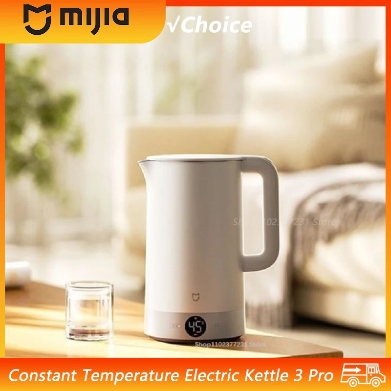 Mijia Constant Temperature Electric Kettle 3 Pro 24-hour insulation 316L Stainless Steel 1800w Fast Heating 2L Mihome app 1