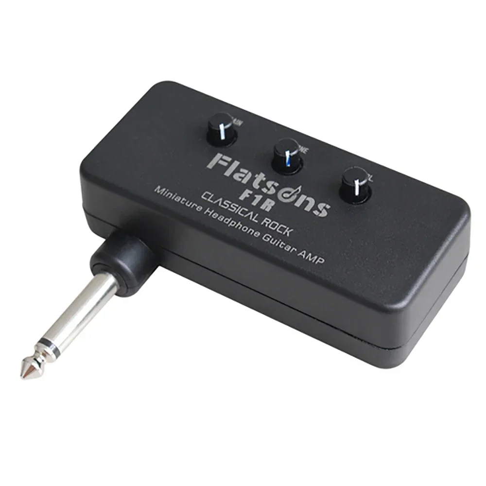 Flatsons Guitar Amplifier Bass Headphone Amplifier 6.35 mm F1R Mini Electric Guitar Headphone Music Parts Accessories