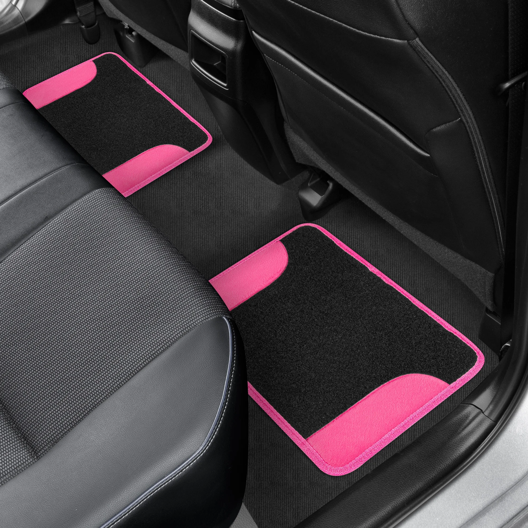 Auto Fußmatten Rosa Universal Teppich-Zwei-Ton Faux Leder Automotive Fuß  Pads Stilvolle Fußmatten für Autos lkw Van SUV - AliExpress