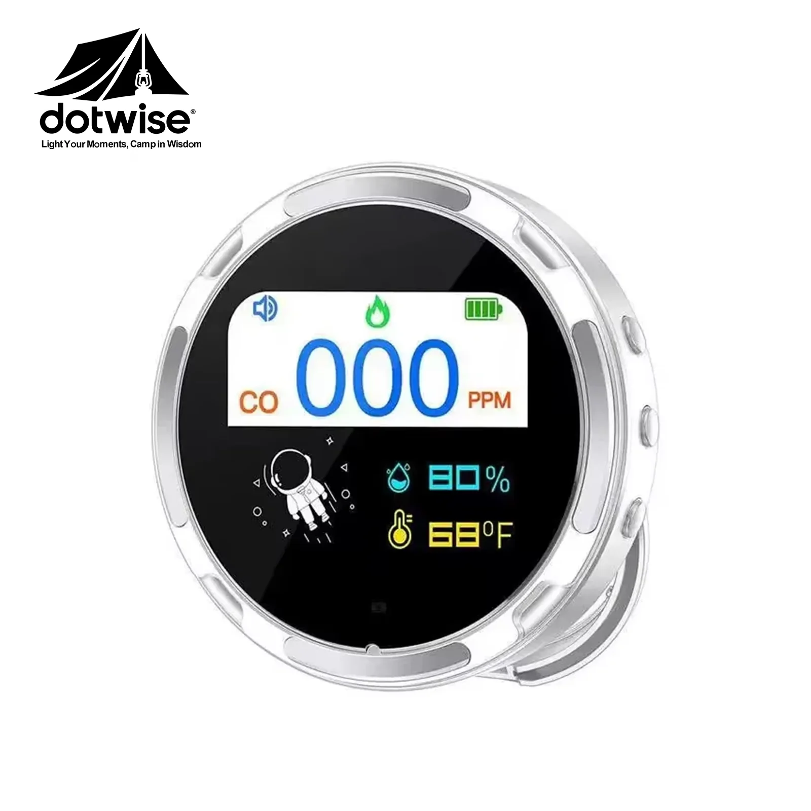 เซ็นเซอร์เตือนภัยก๊าซคาร์บอนมอนอกไซด์ การตรวจจับการรั่วไหลของ CO สำหรับการตั้งแคมป์และบ้าน 1