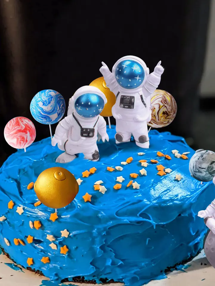 Lot De 36 Décorations De Cupcakes Sur Le Thème De L'espace