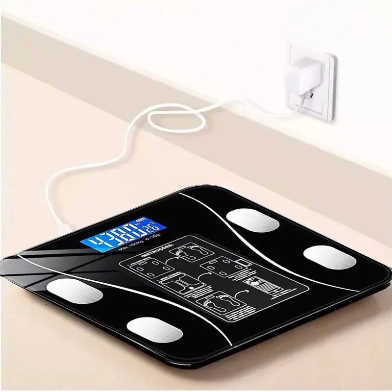 Intelligent Body Fat Scale Charging Electronic Weighing Scale Household Bluetooth Adult Fat Weigh