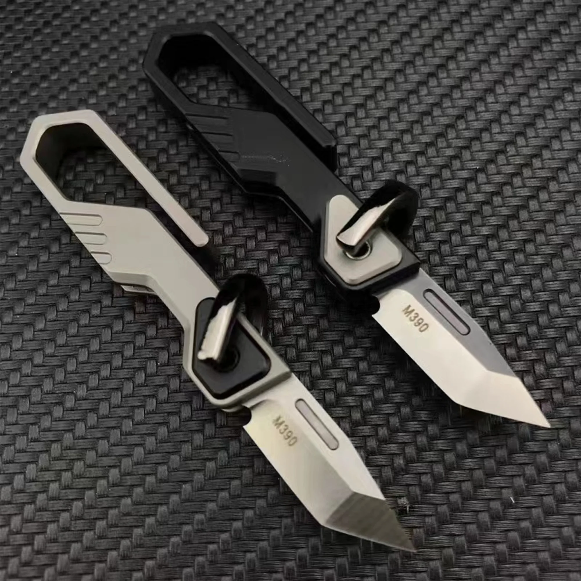 multifunctional-keychain-knife-titanium-alloy-tc4-pocket-knife-edc-m390-folding-knife