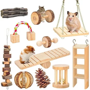 Wooden Rabbit Chew Roller Toy 5