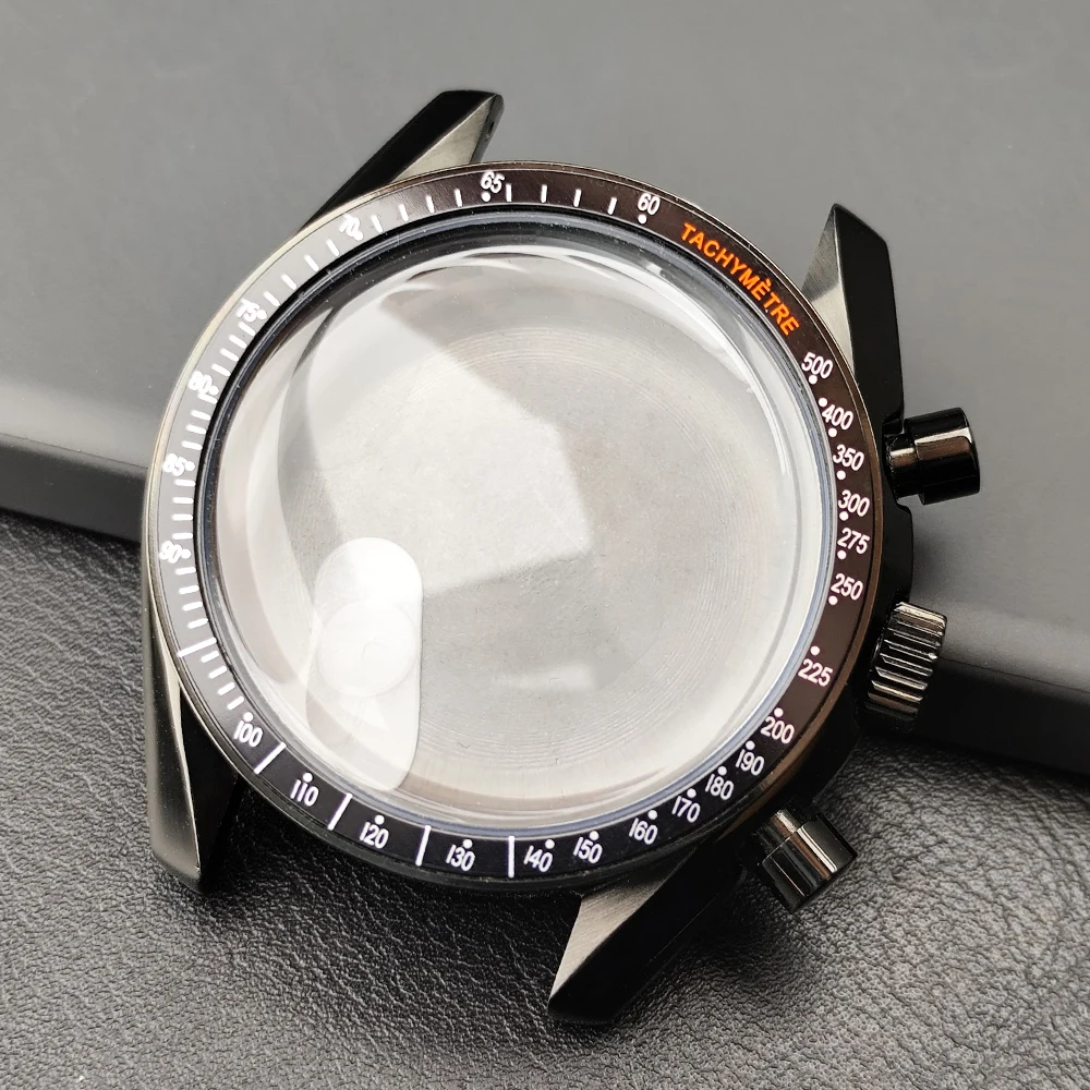 Stainless Steel Watch Case with Moon Back Cover and 20mm Strap Compatibility