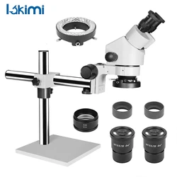 LAKIMI Jewelry Binocular Zoom Stereo Microscope Soldering Goldsmith For Professional Electron Engrave Jeweler Making Works