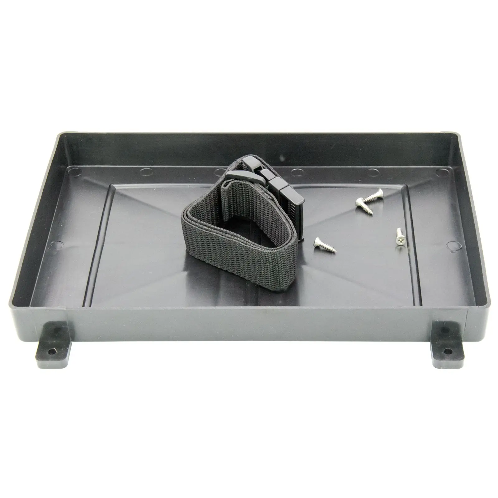 Marine Boat Battery Tray Box Bracket with Strap for RV Truckmarine