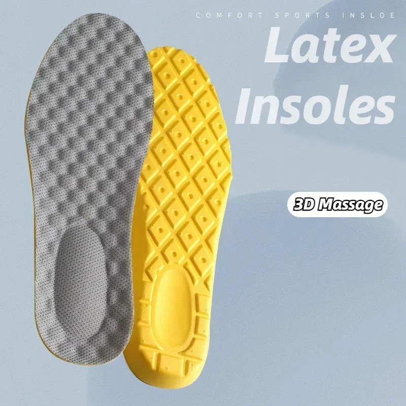 thumbnail image 5 of Plantillas de espuma viscoelástica de látex para deportes, almohadillas suaves para zapatos, plantillas ortopédicas deportivas de alta elasticidad, almohadillas para el cuidado de los pies, 5 of 5