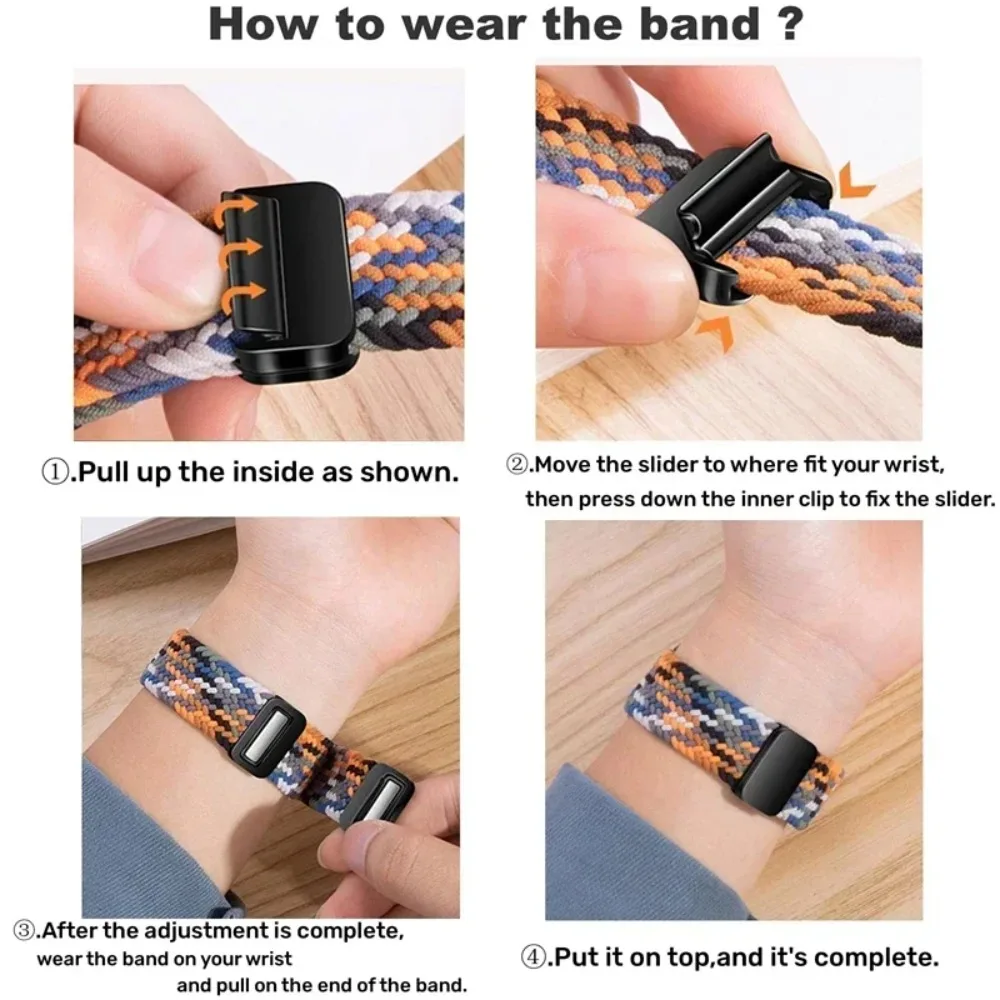 Nylon Braided Adjustable Strap for Apple Watch - Durable and Stylish Watch Band Accessory
