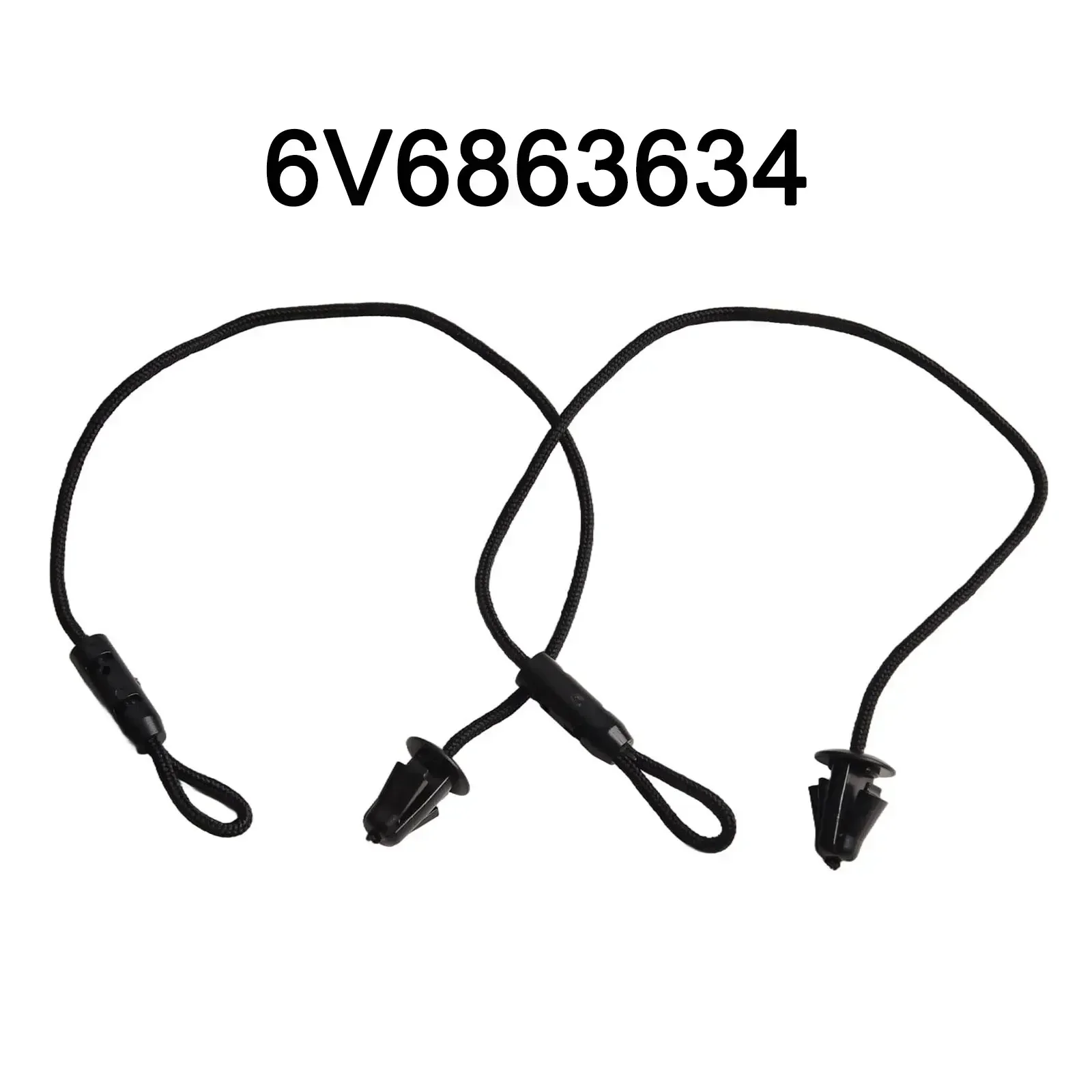Car Trunk Shelf Rope 2PCS Parcel Shelf String For Skoda Fabia 2014- 6V6863634 Trunk Shelf Lanyard Boot Rope Replacment