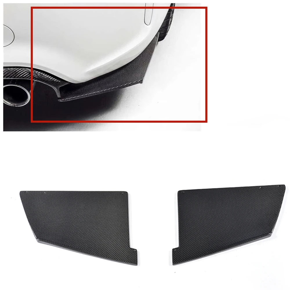 

Rear Bumper Diffuser Side Corner Cover Guard Plate Carbon Fiber Splitter Spoiler Lip Trim Kit For BMW F87 M2 2016-2022 MTC Style