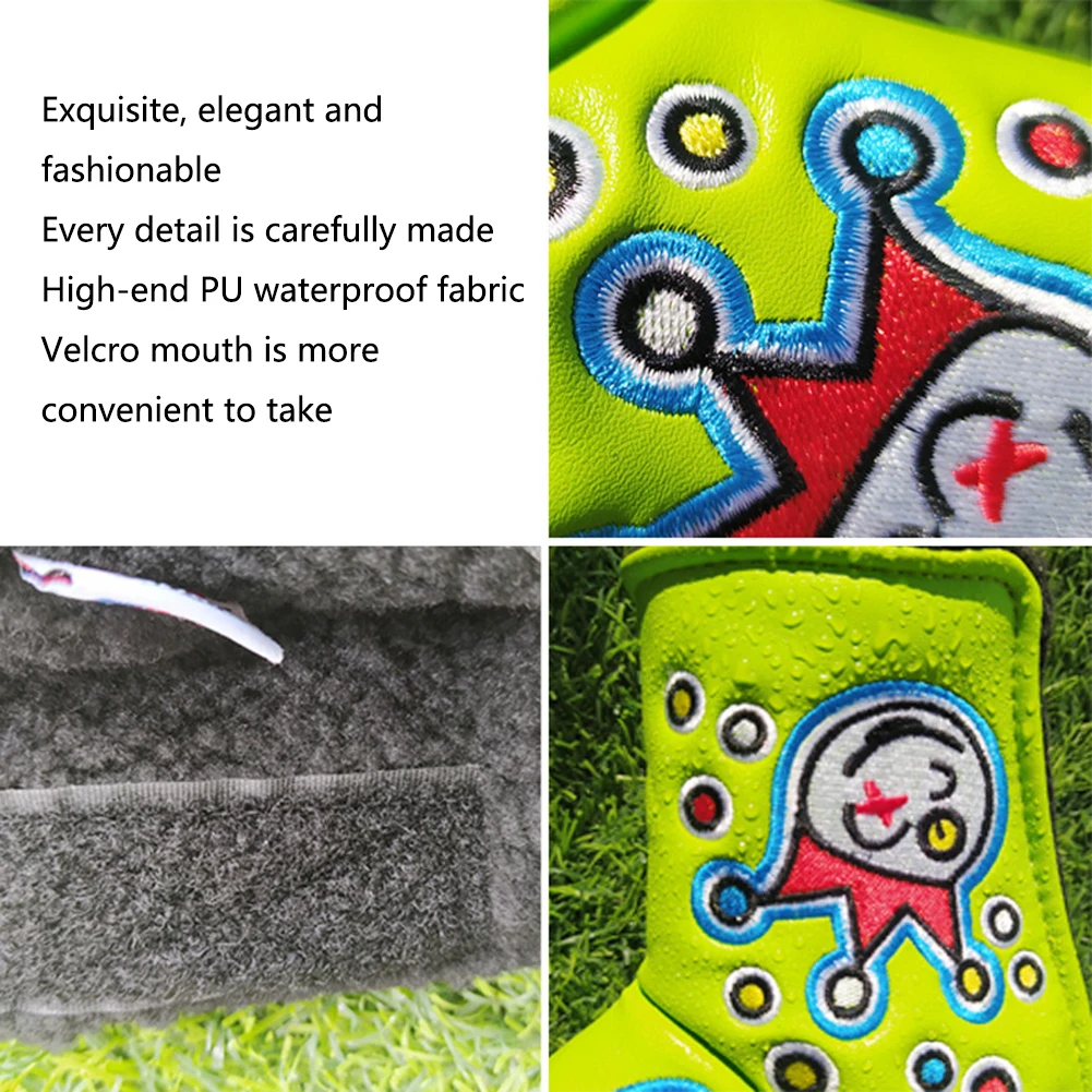 PU Golf Putter Headcover Sticker Buckle Golf Club Protective Cover Durable Universal Anti-Collision Pressure Outdoor Accessories golf club head covers