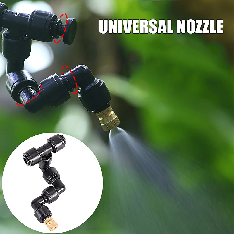 

1Pc Watering Spray Nozzle 360 Degree Sprinklers Terrarium Misting Spray Head Garden Greenhouse Irrigation Connectors Sprinklers