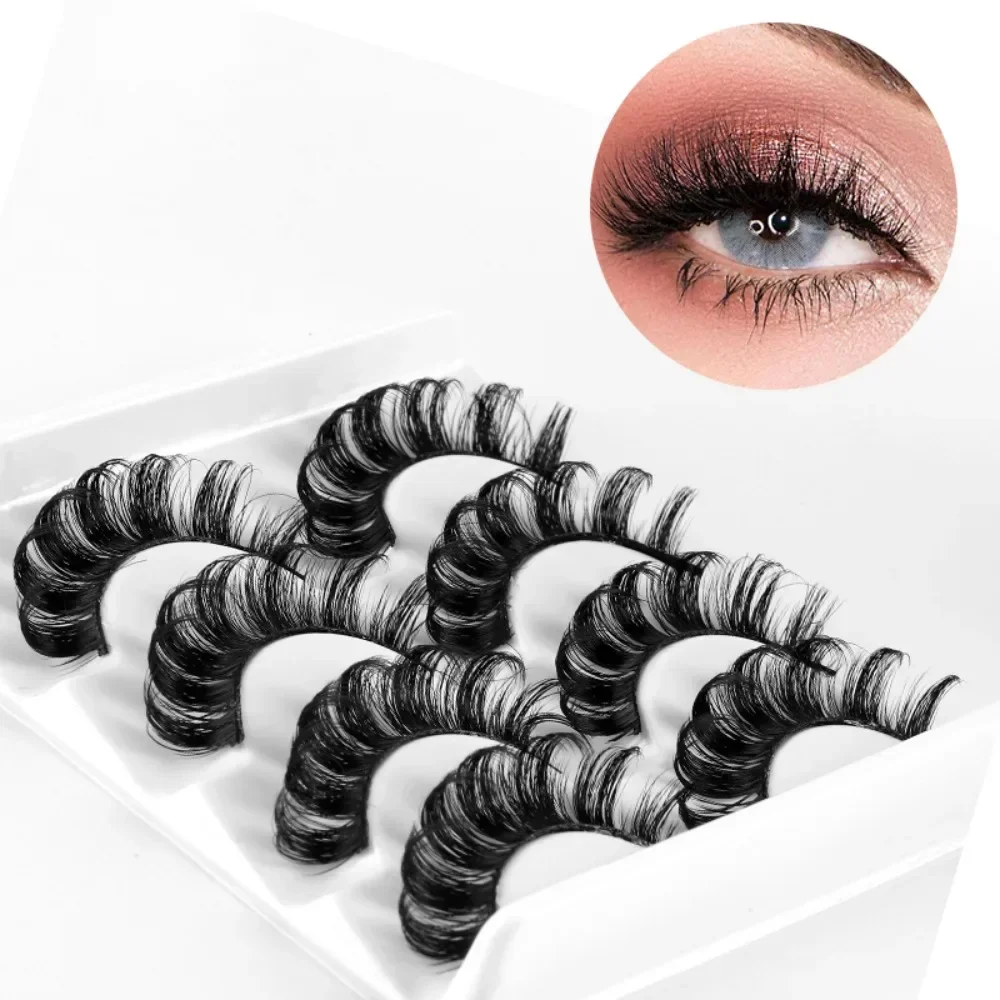 

4 пары, накладные ресницы в русском стиле