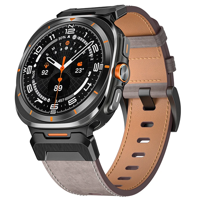 Premium Leather Watch Strap - Elegant Smartwatch Bracelet Accessory