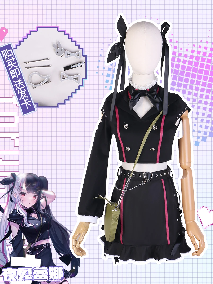

Anime Vtuber Nijisanji Yorumi Rena Cosplay Costume Women Halloween Party Role Play Clothes Youtuber Lovely Dress Uniform 2023