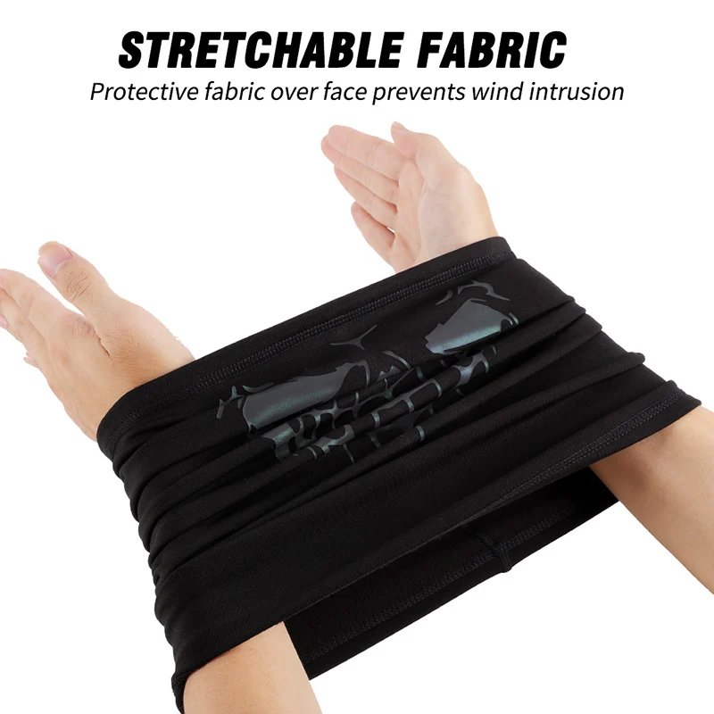 WEST BIKING Outdoor Cycling Scarf Winter Warm Reflective Half Face Mask Windproof Sports Headwear Men Women Skiing Neck Cover