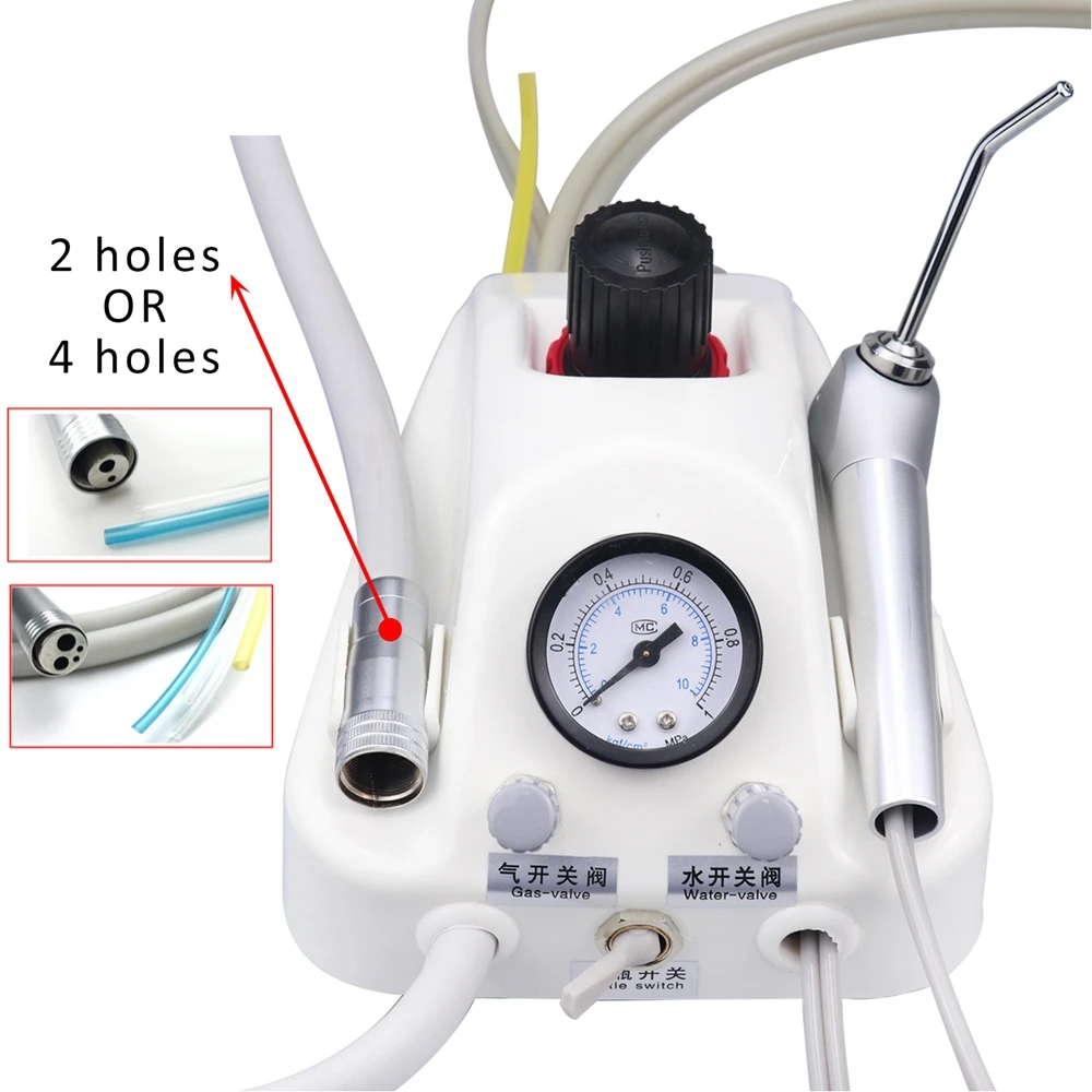 JUMTOP Portable Dental Chair Unit Turbine Machine with Water Bottle