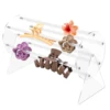 Acrylic Claw Clip Organizer 360 Degree Rotating Claw Clip Storage Rack Transparent Hair Clip Organizer Display Stand for Vanity 1