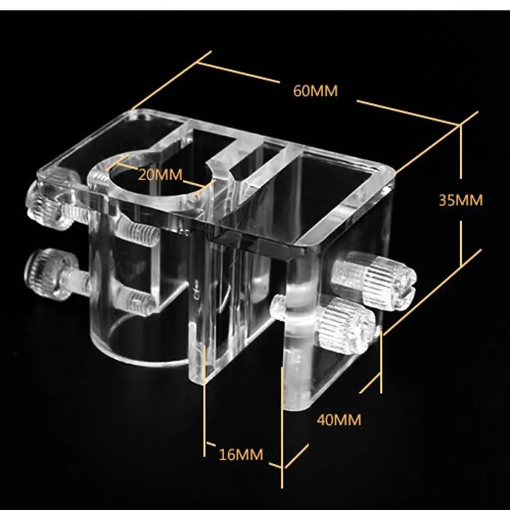 Aquarium Accessories Aquarium Clip Holders Aquarium Clip Holder Acrylic Aquarium Pipe Clip Clamp Holder to Fix 12mm/16mm Inflow Outflow Water Tube