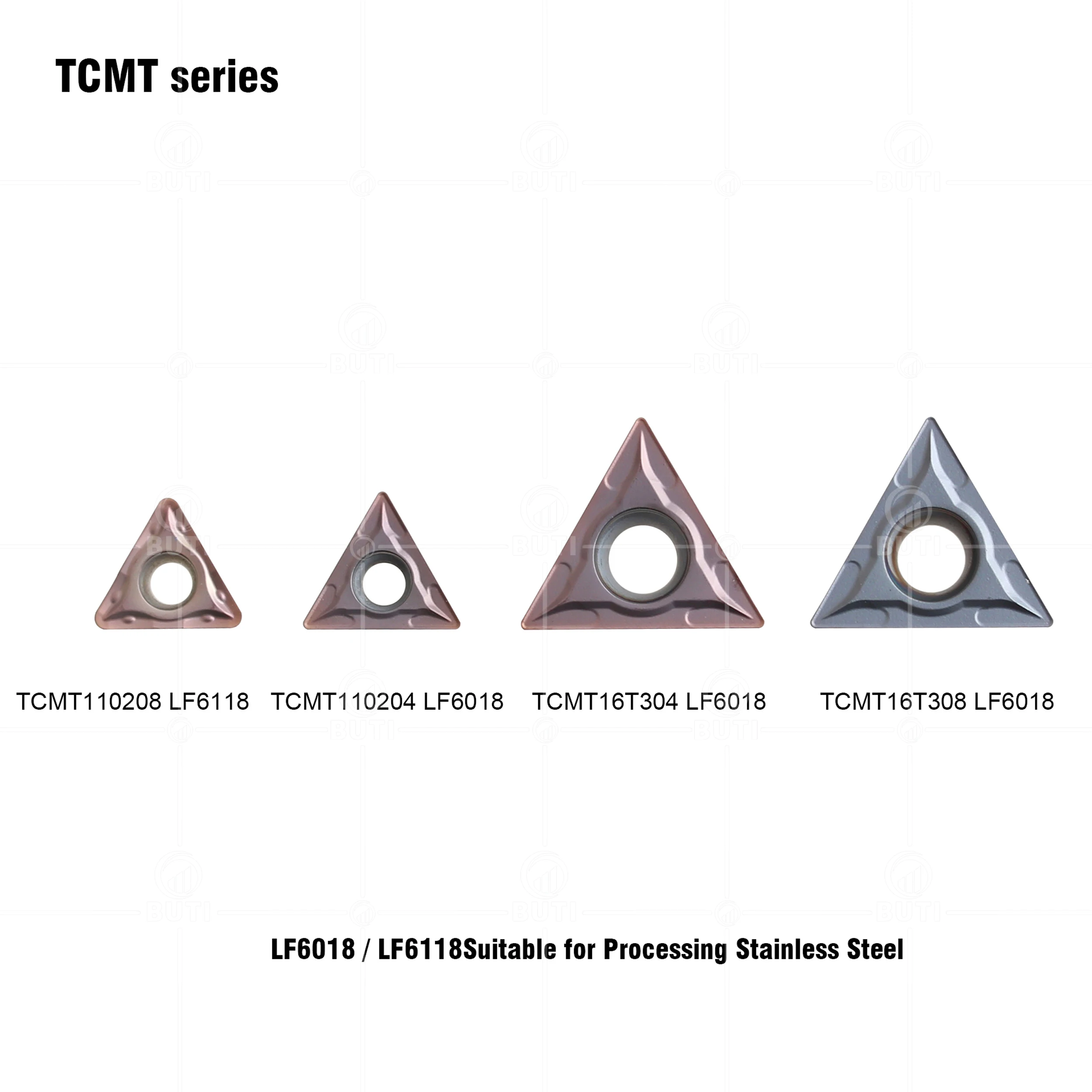 DESKAR 100% Original TCMT110204 TCMT110208 TCMT16T304 TCMT16T308 LF6118 CNC Lathe Tools Carbide Inserts Used For Stainless Steel